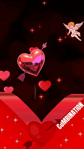 a poster that says starmaker suki with hearts and cupid