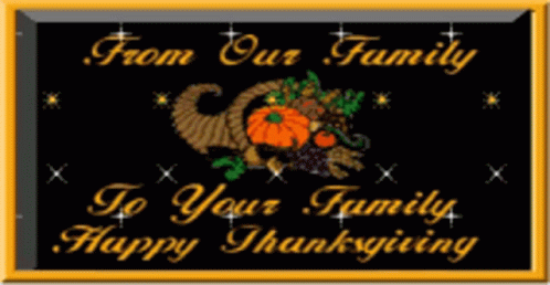 From Our Family To Your Family GIF - From Our Family To Your Family Happy Thanksgiving GIFs
