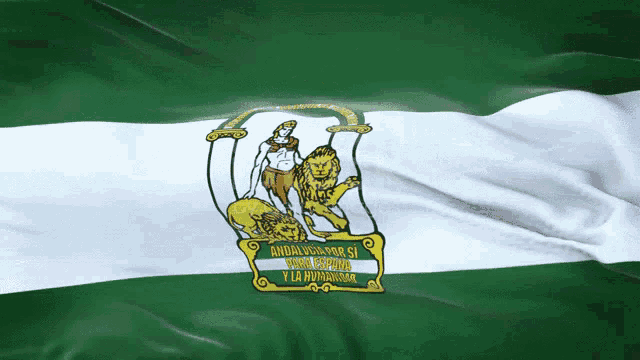 Andalucía Andalusia Bandera Flag Green White GIF - Andalucía Andalusia Bandera Flag Green White GIFs