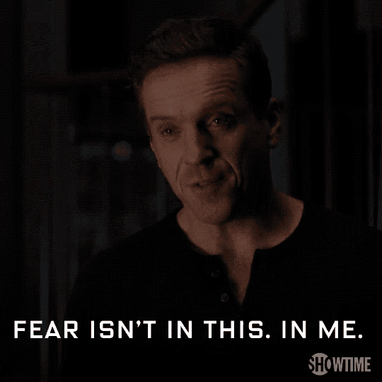 a man says fear isn 't in this in me showtime