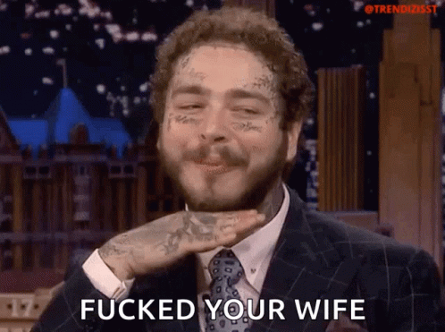 Post Malone Smile GIF - Post Malone Smile Fucked Your Wife GIFs