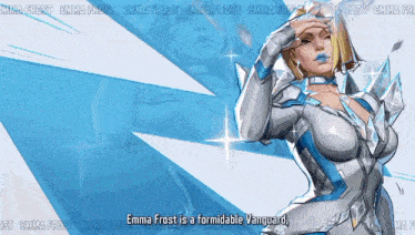 emma frost is a formidable vanguard in this animated advertisement