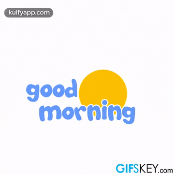 a picture of a sun with the words good morning