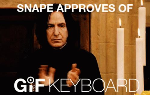Snape Approves GIF - Snape Gif Keyboard Harry Potter GIFs