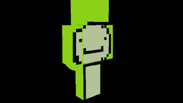 a close up of a pixel art of a dream character on a black background