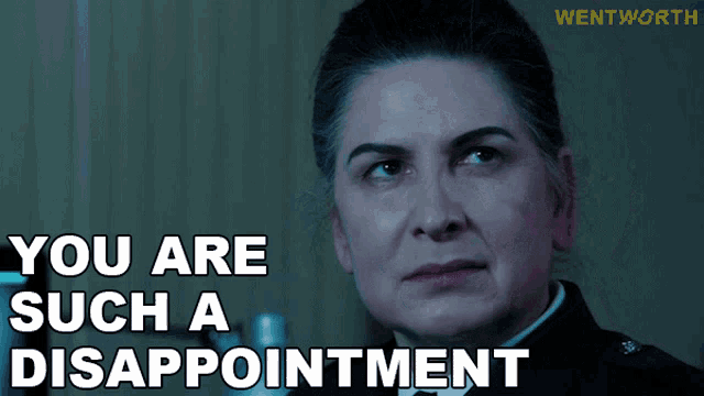 You Are Such A Disappointment Joan Ferguson GIF - You Are Such A Disappointment Joan Ferguson Wentworth GIFs