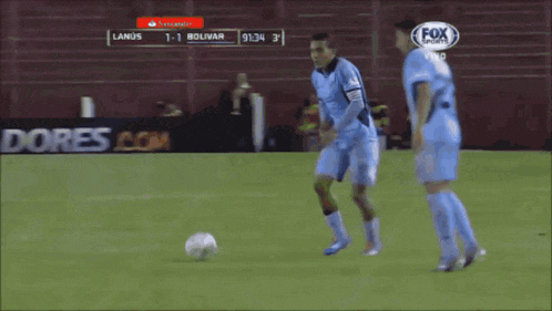 a fox sports live broadcast of a soccer match