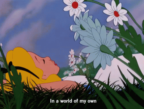 Melancholy Alice GIF - Melancholy Alice In A World Of My Own GIFs