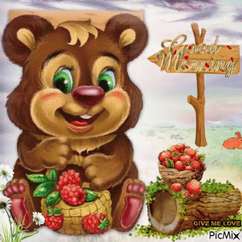Good Morning Bear GIF - Good Morning Bear Smile GIFs