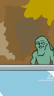 two cartoon characters are standing next to each other and one has the word sup on it