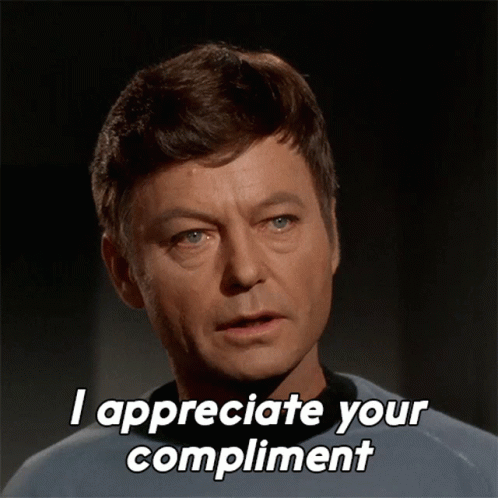 I Appreciate Your Compliment Dr Leonard Mccoy GIF - I Appreciate Your Compliment Dr Leonard Mccoy Star Trek GIFs