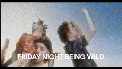 a poster for friday night being wild features a family