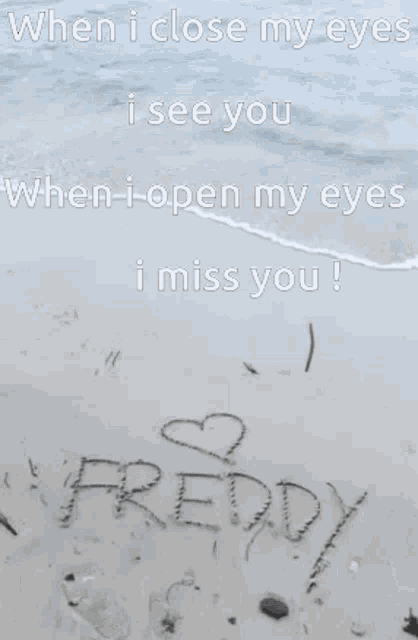 Freddy I Miss You GIF - Freddy I Miss You I Love You GIFs