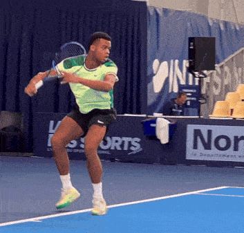 Giovanni Mpetshi Perricard Groundstrokes GIF - Giovanni Mpetshi Perricard Groundstrokes Forehand GIFs