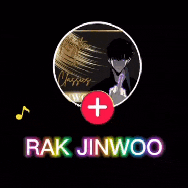a picture of a man in a circle with the name rak jinwoo
