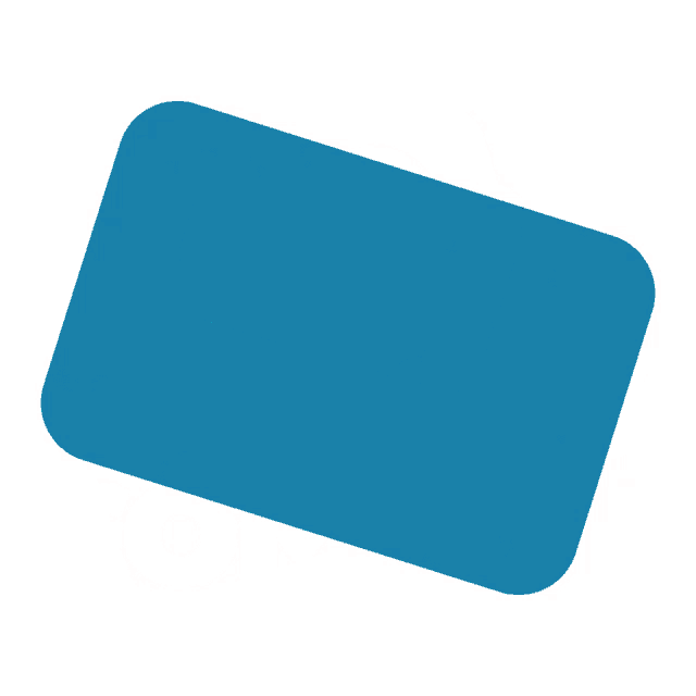 a blue geometric shape on a white background that looks like a star