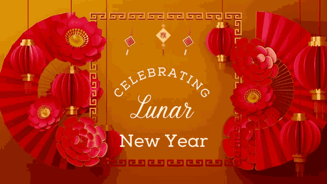 Happy Chinese New Year Happy Lunar New Year GIF - Happy Chinese New Year Happy Lunar New Year Flowers GIFs