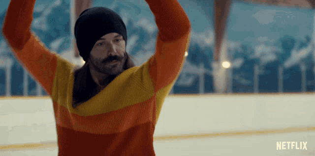 Skating Jonathan Van Ness GIF