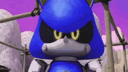 a close up of a sonic the hedgehog in a video game