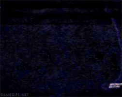 a skeleton with glowing eyes is shown in a game gif from gamegifs.net