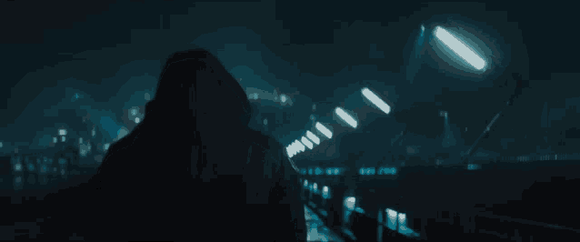 a person in a hooded jacket walking across a bridge