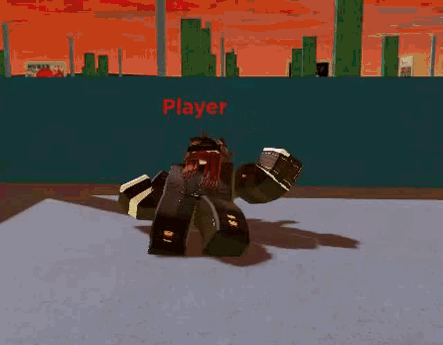 a robot is flying in the air in a video game .