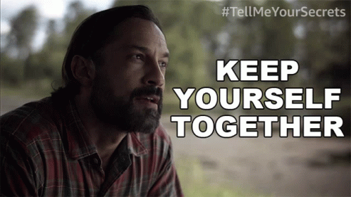 Keep Yourself Together Pete GIF - Keep Yourself Together Pete Tell Me Your Secrets GIFs