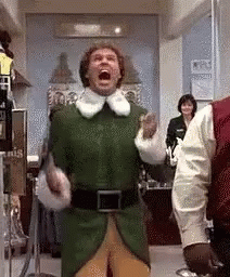 Elf Excited GIF - Elf Excited Chritmas Is Coming GIFs