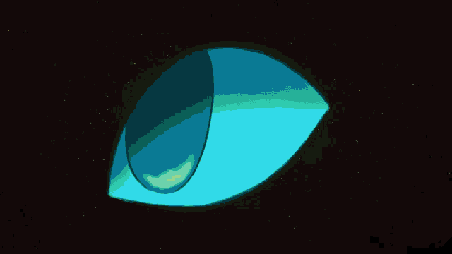 a cartoon drawing of a yellow and orange eye
