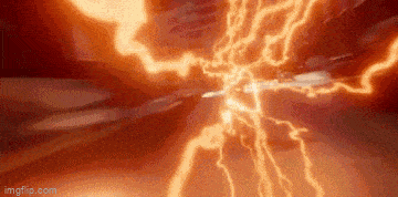 a computer generated image of a lightning bolt on a red background