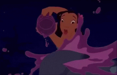 a close up of a cartoon character with a large mouth