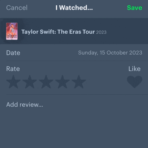 a screenshot of taylor swift 's the era tour 2023