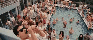 Pool Party GIF - The Wolf Of Wall Street Leonardo Di Caprio Pool GIFs