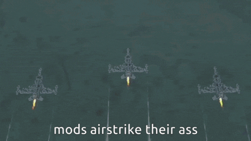 Mods Airstrike GIF - Mods Airstrike Villager GIFs