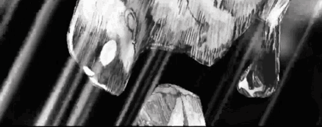 a black and white drawing of a person 's face in a cartoon .