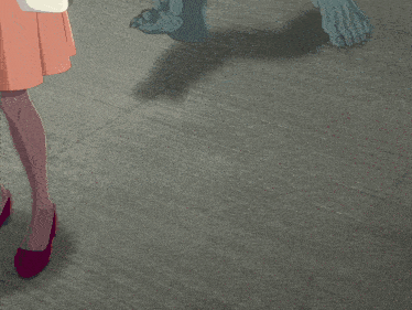 a person 's feet are shown in a cartoon