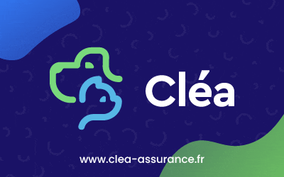 a blue and green background with the word clea in white