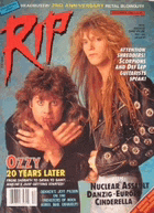 ozzy on the cover of a magazine that says rip