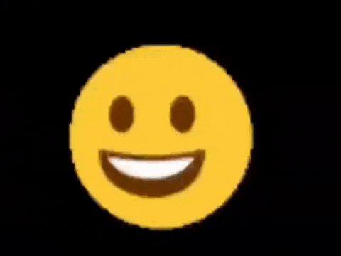 a hand is holding a gun in front of an angry smiley face .
