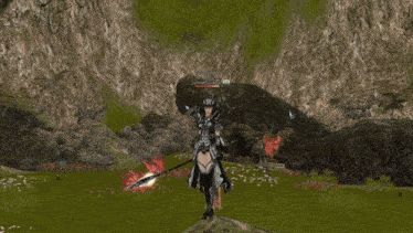 a woman in a video game is standing in a circle with another woman