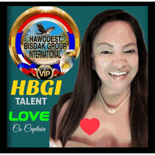 a picture of a woman with the words hbgi talent on it