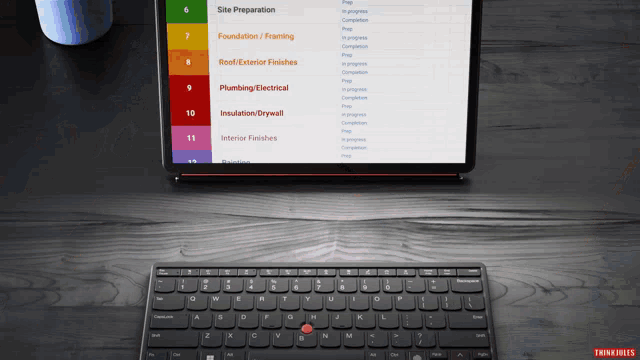 a tablet is open to a page that says site preparation on it