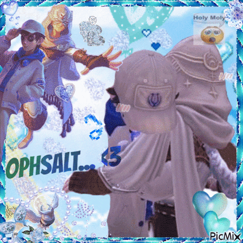 the word ophsalt is on a picture of people