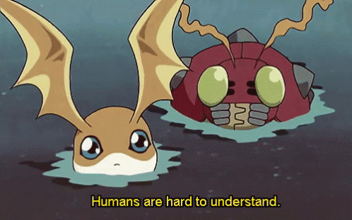 Digimon Humans Are Hard To Understand GIF