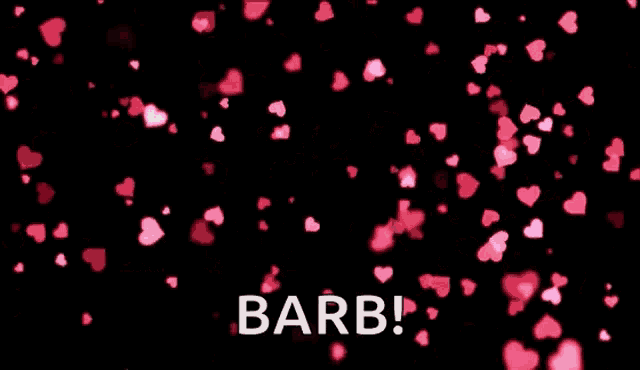 a happy mother 's day barb greeting with pink hearts