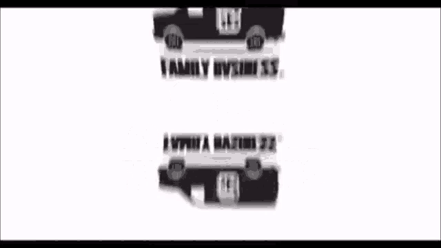 a blurred image of a van with the words family business written on it