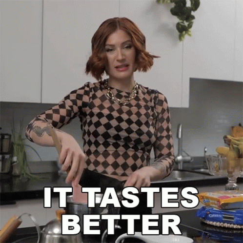 It Tastes Better Candice Hutchings GIF - It Tastes Better Candice Hutchings Edgy Veg GIFs