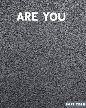 a sign that says " are you " on it