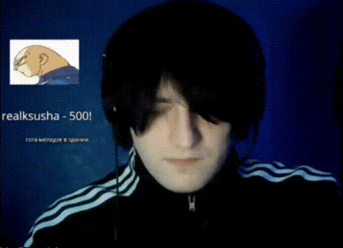 a person wearing headphones with the words realksusha 500 on the bottom right