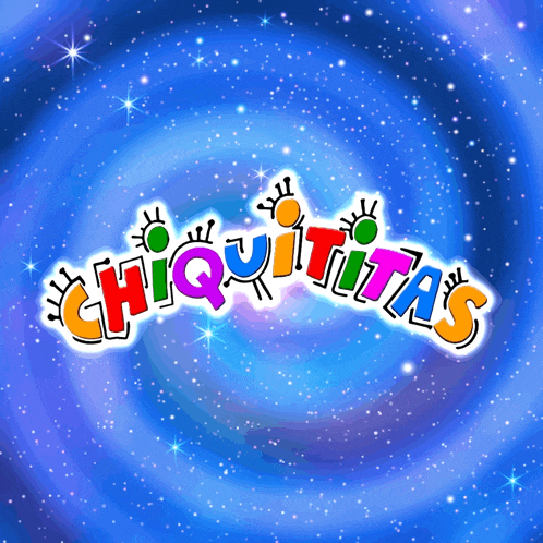 a colorful logo for chiquita 's against a blue background